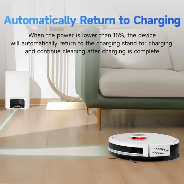 Smart Home Robot Vacuum Cleaner with mop & Automatic dust Collection Black - Image 3