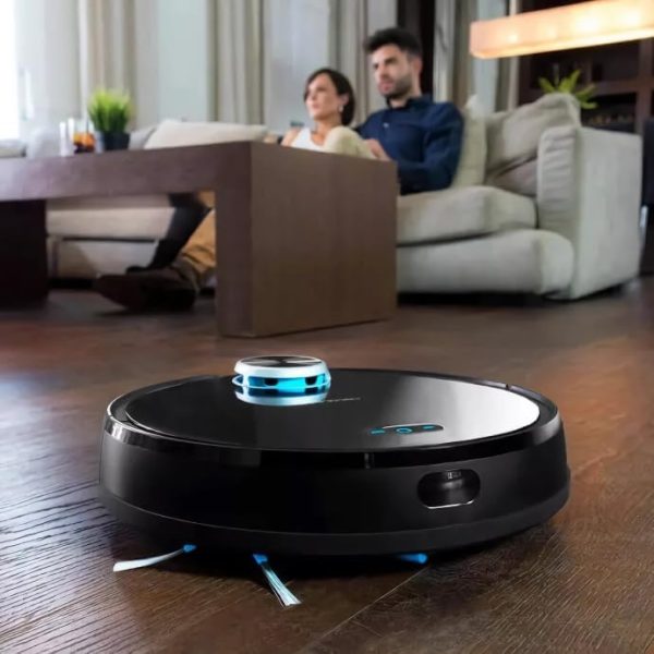 Smart Home Robot Vacuum Cleaner with mop & Automatic dust Collection Black - Image 2