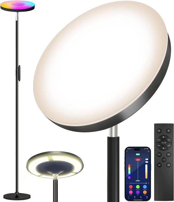 Keepsmile Double Side Lighting Led Floor Lamp with Remote Smart App 36W/2600LM