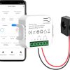 WiFi Smart Electricity Meter: Smart Home Energy Monitor with 80A CT Clamp and Calibration Function, Tuya Smart Life App Remote Control, Real Time Electricity Monitor