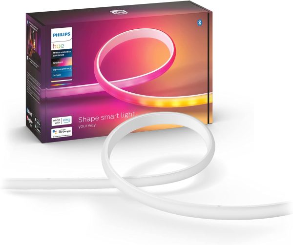 Philips Hue Indoor 6-Foot Smart LED Light Strip Base Kit with Plug