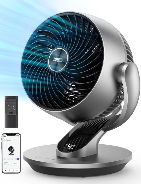 Dreo Smart Fans for Home, Powerful 70 ft Whole Room Air Circulator Fan