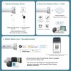 Motorized Blinds with Remote,100% Blackout Smart Roller Blinds Compatible with Homekit Google Home and Alexa Via HUB,and Motorized Window Blinds Customized for Sliding Doors and Living Rooms - Image 4