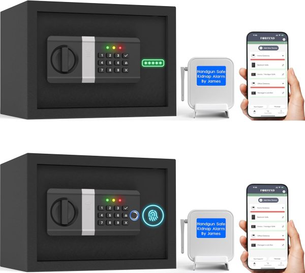 FORFEND Smart Safe App Enabled: Passcode 25 Version + Fingerpromt 25 Version