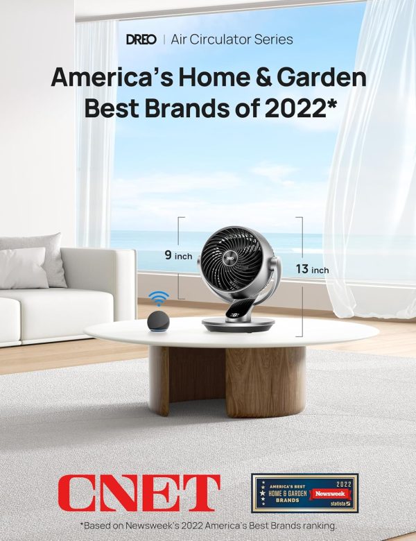 Dreo Smart Fans for Home, Powerful 70 ft Whole Room Air Circulator Fan - Image 2