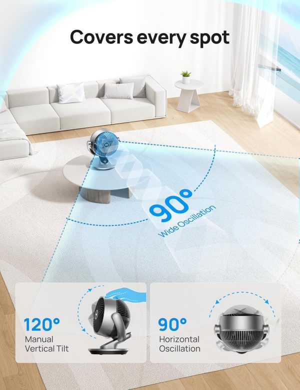 Dreo Smart Fans for Home, Powerful 70 ft Whole Room Air Circulator Fan - Image 3