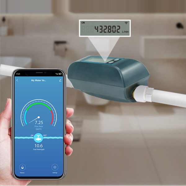 WiFi Smart Water Valve IP66 Waterproof Home Water Management Device LCD Display - Image 5