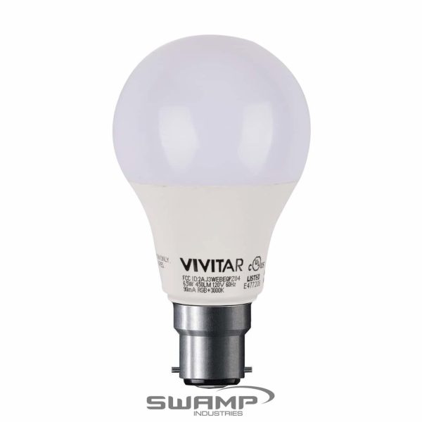 Vivitar LB-60BY-AU 40W Smart Bulb White and Colour B22