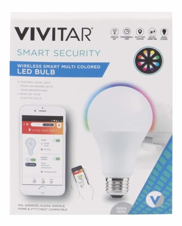 Vivitar LB-60BY-AU 40W Smart Bulb White and Colour B22 - Image 2