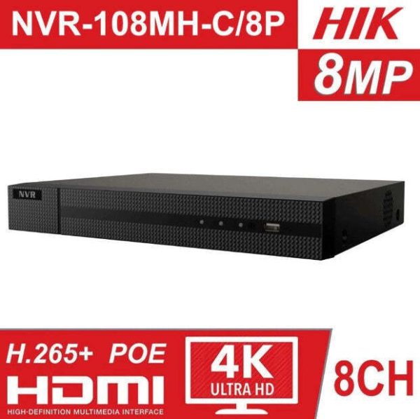 HikVision NVR 8ch Video Recorder Smart Home Security 8 channel device POE HD - Image 3