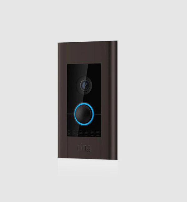 Ring Video Doorbell Elite - Ethernet | 1080p HD | Two Way audio | Black